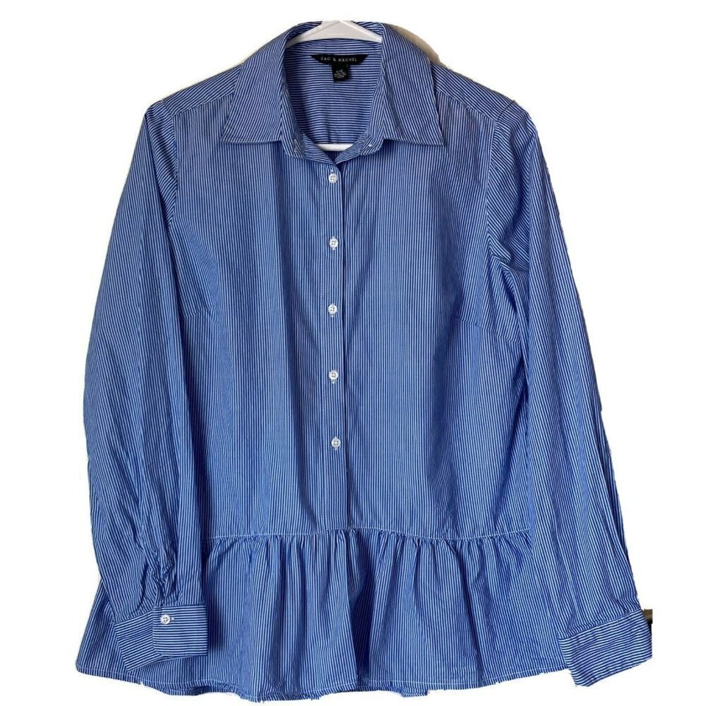 Zac & Rachel Peplum Button Down Shirt